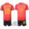 Officiële Voetbalshirt + Korte Broek Spanje Jordi Alba 18 Thuis WK 2022 - Kids